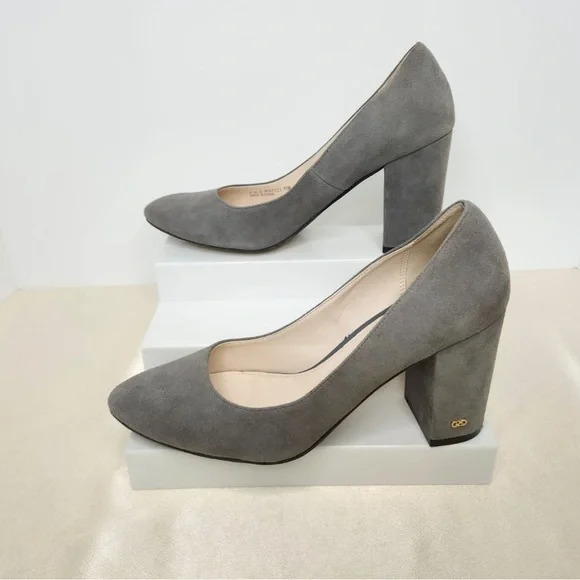 Cole Haan Gray Suede Heels - Picture 2 of 15